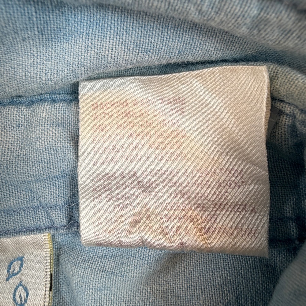 VTG Winnie The Pooh Denim Shirt Women's Large / XL Disney by PBJ Sport 90s - Picture 11 of 15